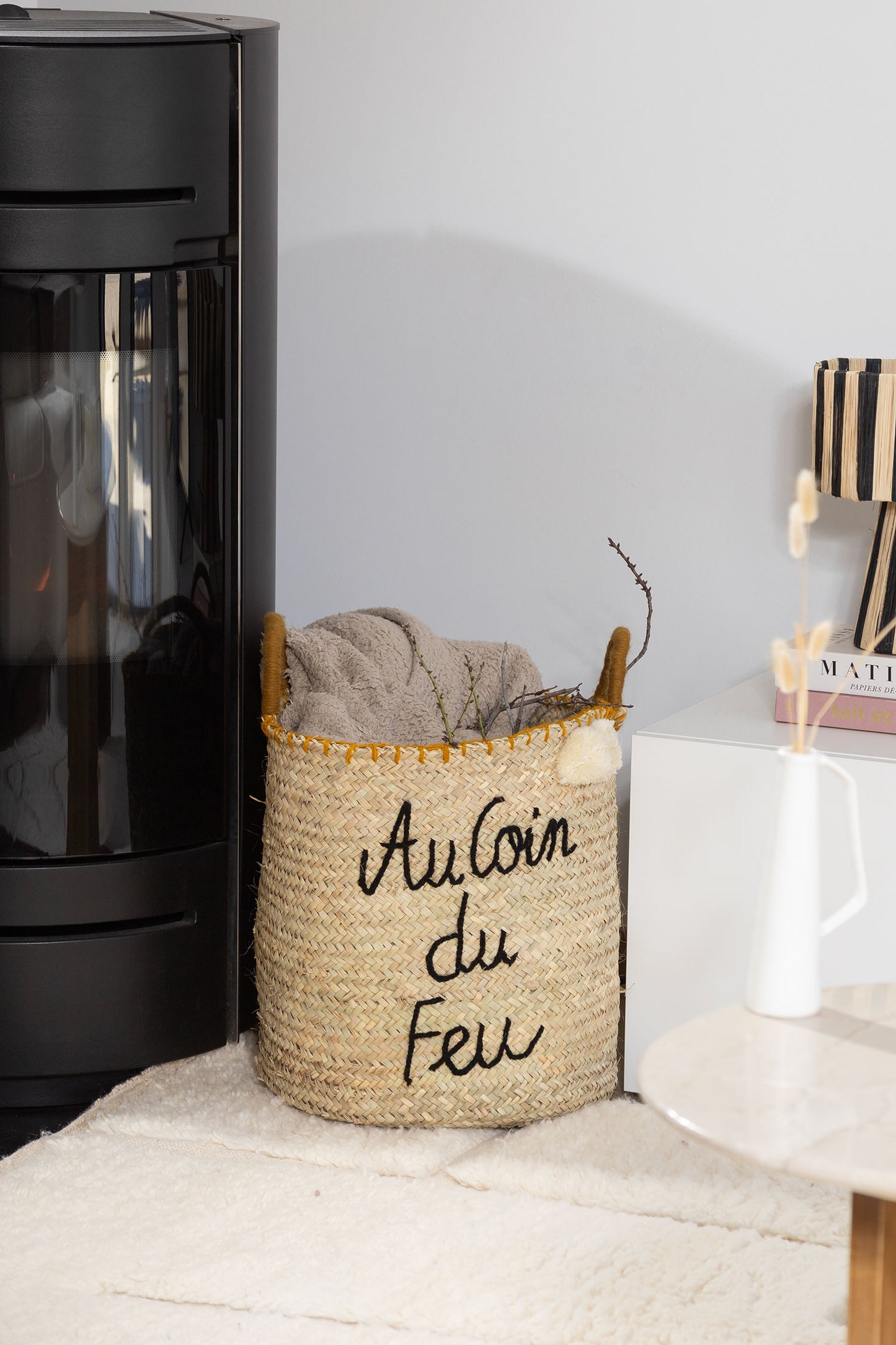 Panier "au coin du feu"